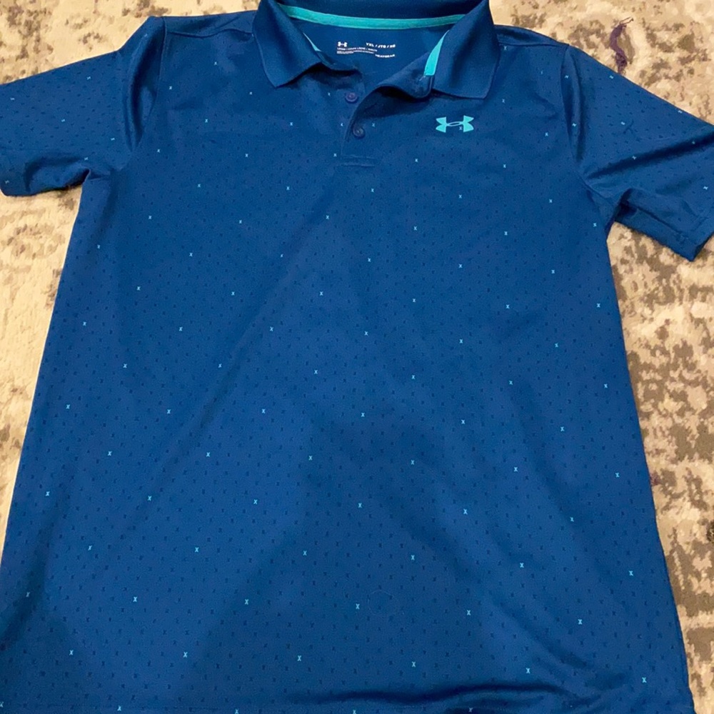 Boys Under Armour Collared Shirt (size YXL)